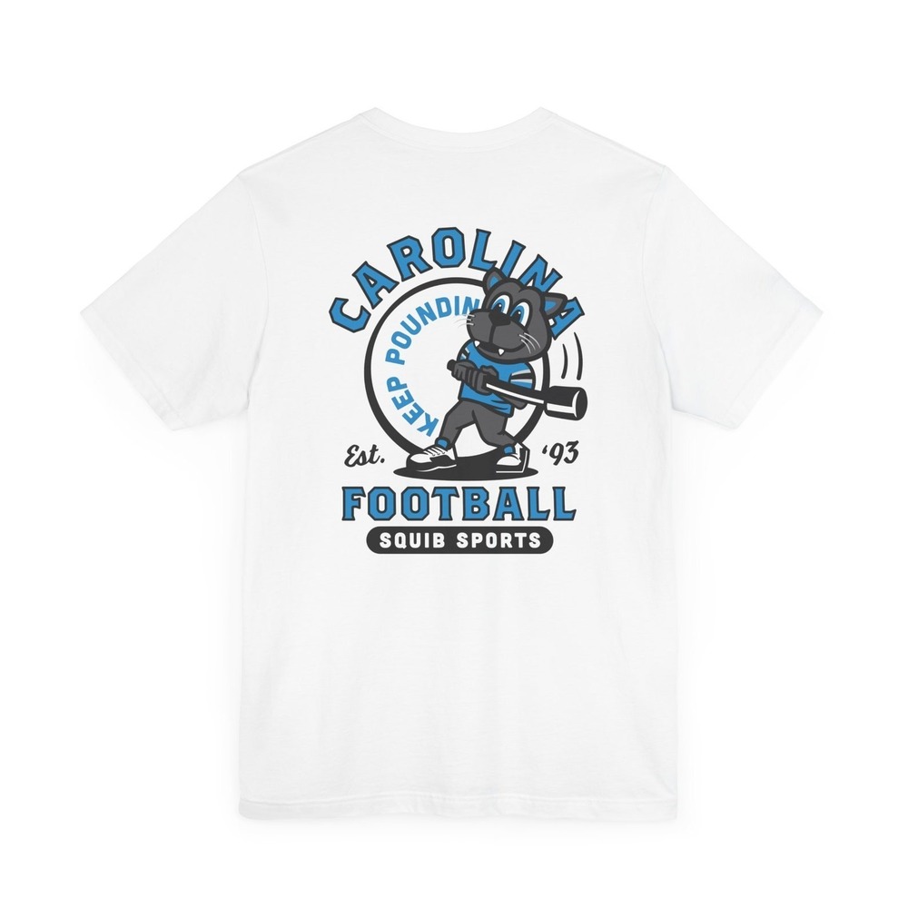 Carolina Panthers Unisex Short Sleeve T-Shirt White